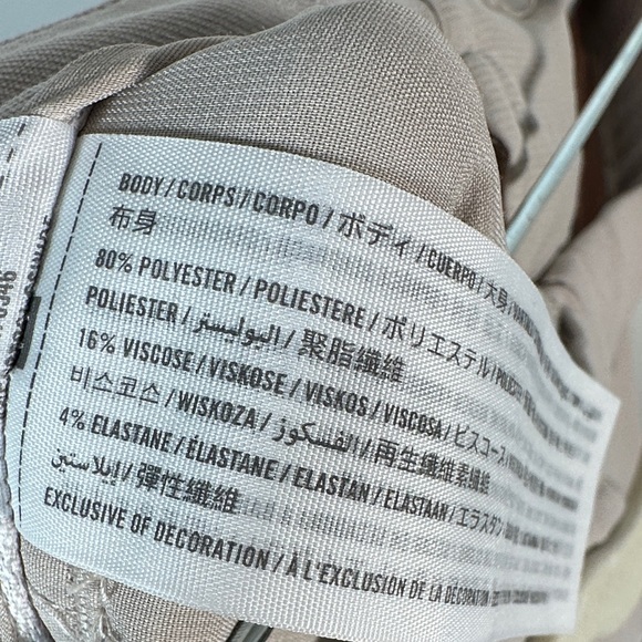 Abercrombie & Fitch High Rise Wide Leg Trousers Size 12 Beige CBK Style - Picture 15 of 15